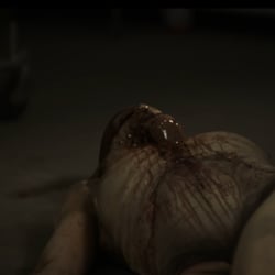 Schmelzender Kopf für einen Horrorfilm