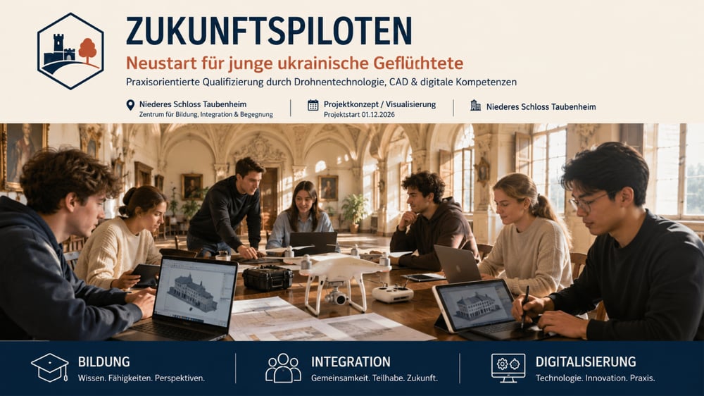 Projektkonzept · Visual Design · KI-Visualisierung · CAD & Drohnentechnologie