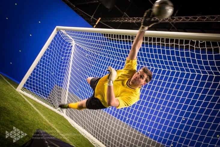 Bluescreendreh Soccermatch
