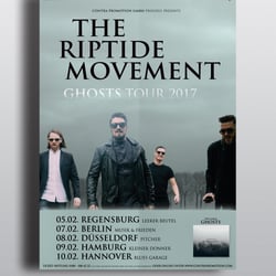 Plakatdesign „The Riptide Movement“