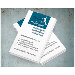 Logo und Visitenkarte für Studieren in Anderswo