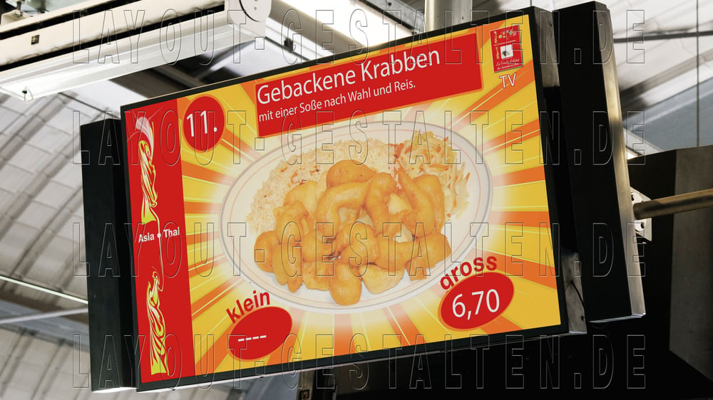 Digitalen Speisetafeln erstellen gestalten