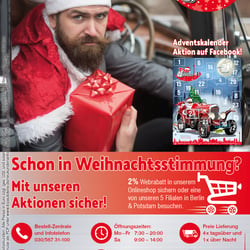 Titelseite Weihnachtsbroschüre Top Autoteile GmbH