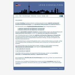 www.lexo-translations.com, Entwurf und Umsetzung