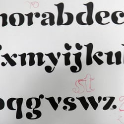 Schriftentwurf zu Beth Ditto
