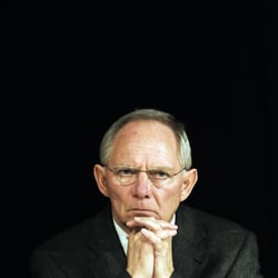 Wolfgang Schäuble Bundesfinanzminister, CDU bei einer Wahlkampfveranstaltung in Hamburg am 31.01.2011