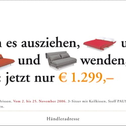 Printanzeige // Schlafsofa Multi von ligne roset