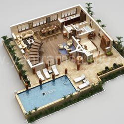 Interaktive 3D-Grundriss