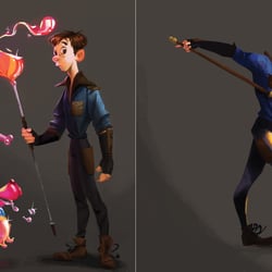 Character Design für den Glasbläser