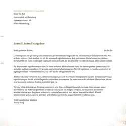 Briefkopf für eine Geografin