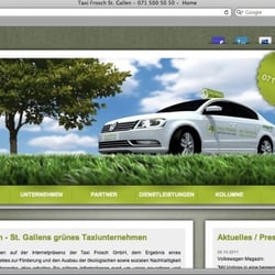Taxi Frosch GmbH – Website (www.taxi-frosch.ch)