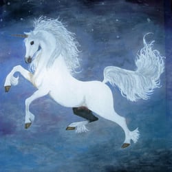 Das Einhorn / The Unicorn / (Pferd mit Horn)