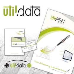 Geschäftspapier + Produktflyer – util.data Service GmbH & Co. KG