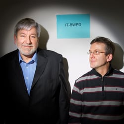 Doppelportrait von Kollegen