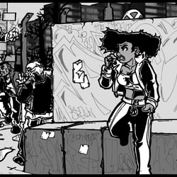 Comic Doppelseite