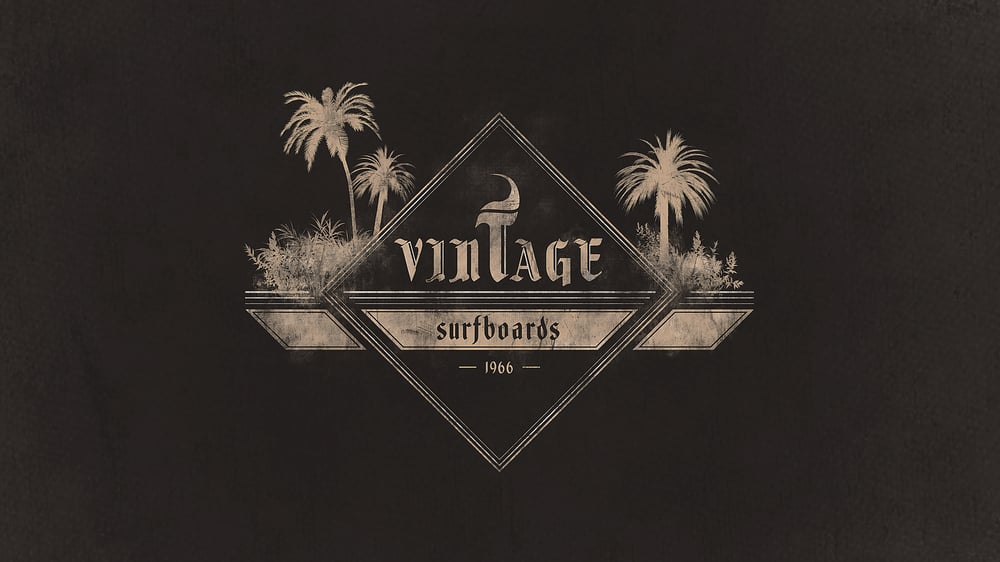 Vintage Surfboards Logo