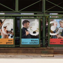 CI für die Musikschule Hockenheim – Plakatkonzeption
