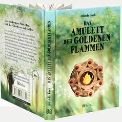 Das Amulett der goldenen Flammen – Umschlag