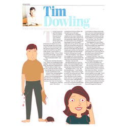 Tim Howling’s Saturday Guardian Column. Photoshop.
