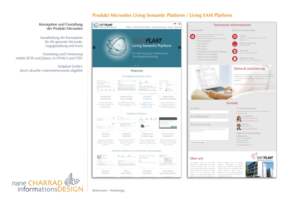 Produkt Microsites Living Semantic Platform / Living EAM Platform