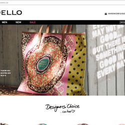 Startseite des Onlineshops