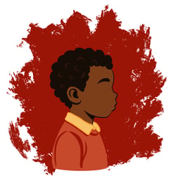 Flat Illustration Little Boy