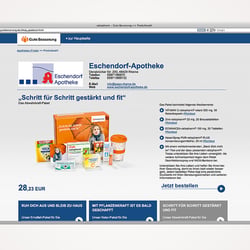 Verkaufsseite Apotheke
