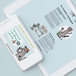 Otterpfad Weblayout + Illustration für Animationen