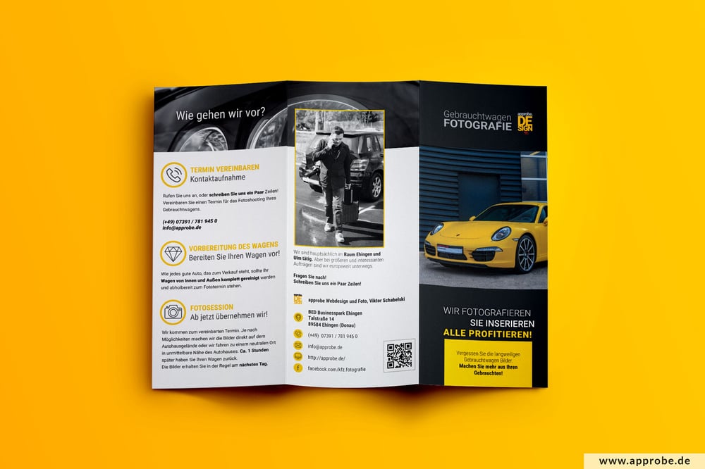 kfz-gebrauchtwagen-fotoservice druckdesign trifold-aussen