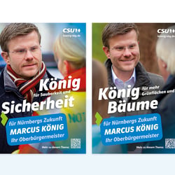 OB-Wahlkampagne Nürnberg 2020 Plakate