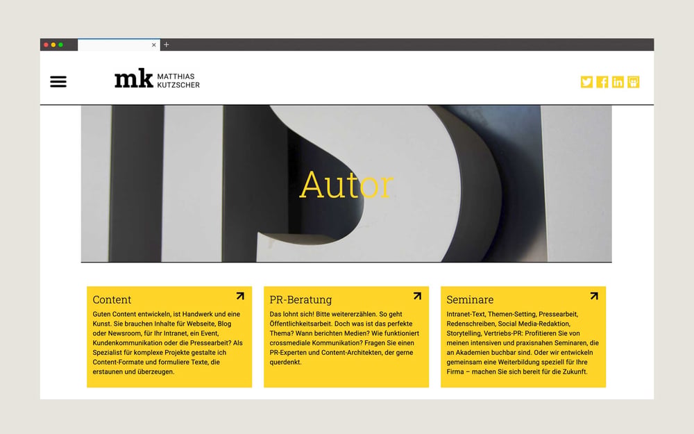 Website Matthias Kutzscher