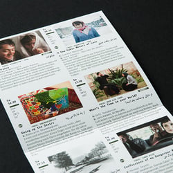 Innenseite Programmfaltblatt – Programmteil