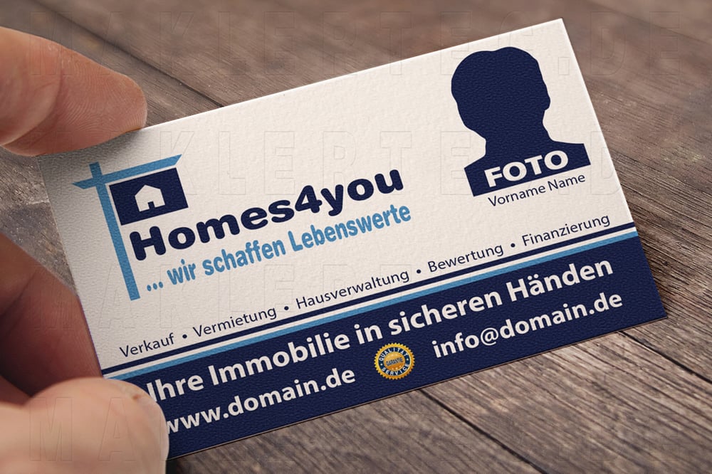 Visitenkarte Immobilienmakler