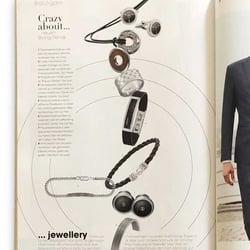 Editorial-Design / Thema Männer Accessoires, Schmuck