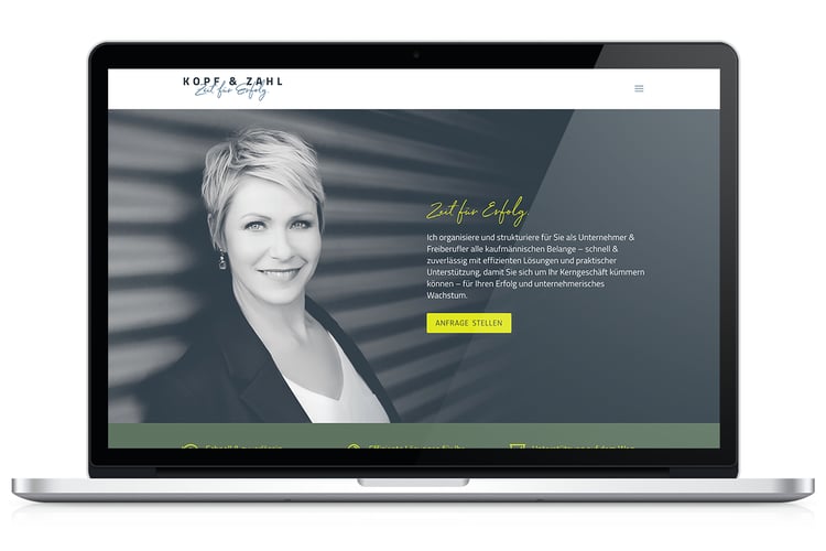 One Pager Website – kopfzahl.com