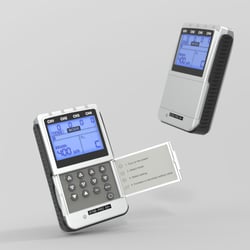Raupe Designstudio: 3D-Visualisierung des TENS EMS Kobigeräts STIM-PRO X9+