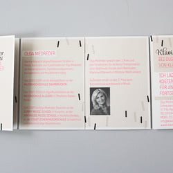 Klavier stunden / leporello leaflet