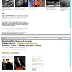 Web-Auftritt für die Elbphilharmonie Hamburg für Fork Unstable Media, Hamburg