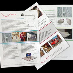 Produktflyer, Gestaltung, Layout
