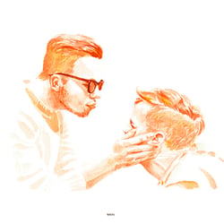 „Cliff & Christian“, Aquarell