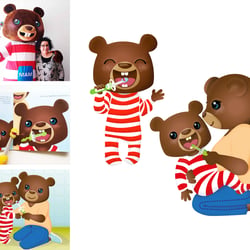 Gestaltung und Illustration des Maskottchens „Brushy“