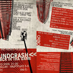 soundcrash flyer – Jan-Nahuel Jenny – noffice.at