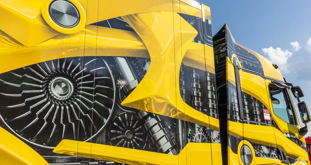 Design des gelben Renault T1