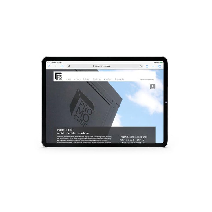 Webdesign Promotion Unternehmen