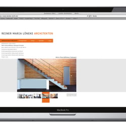 Unterseite eines Architekten-Portfolios