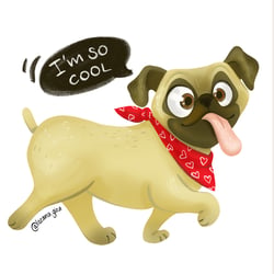 Mischung aus Illustrationen, Charakterdesign, Maskottchen