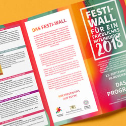 Programmflyer für das Festi-Wall