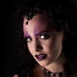 Fantasy Dark Make Up – Modell: Vengala/Ch –  Fotograf: Hoebi Freiburg