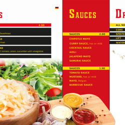 Menu-Board, German Fast Food