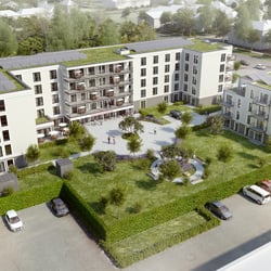 3D Visualisierung aus der Vogelperspektive (Architektur)